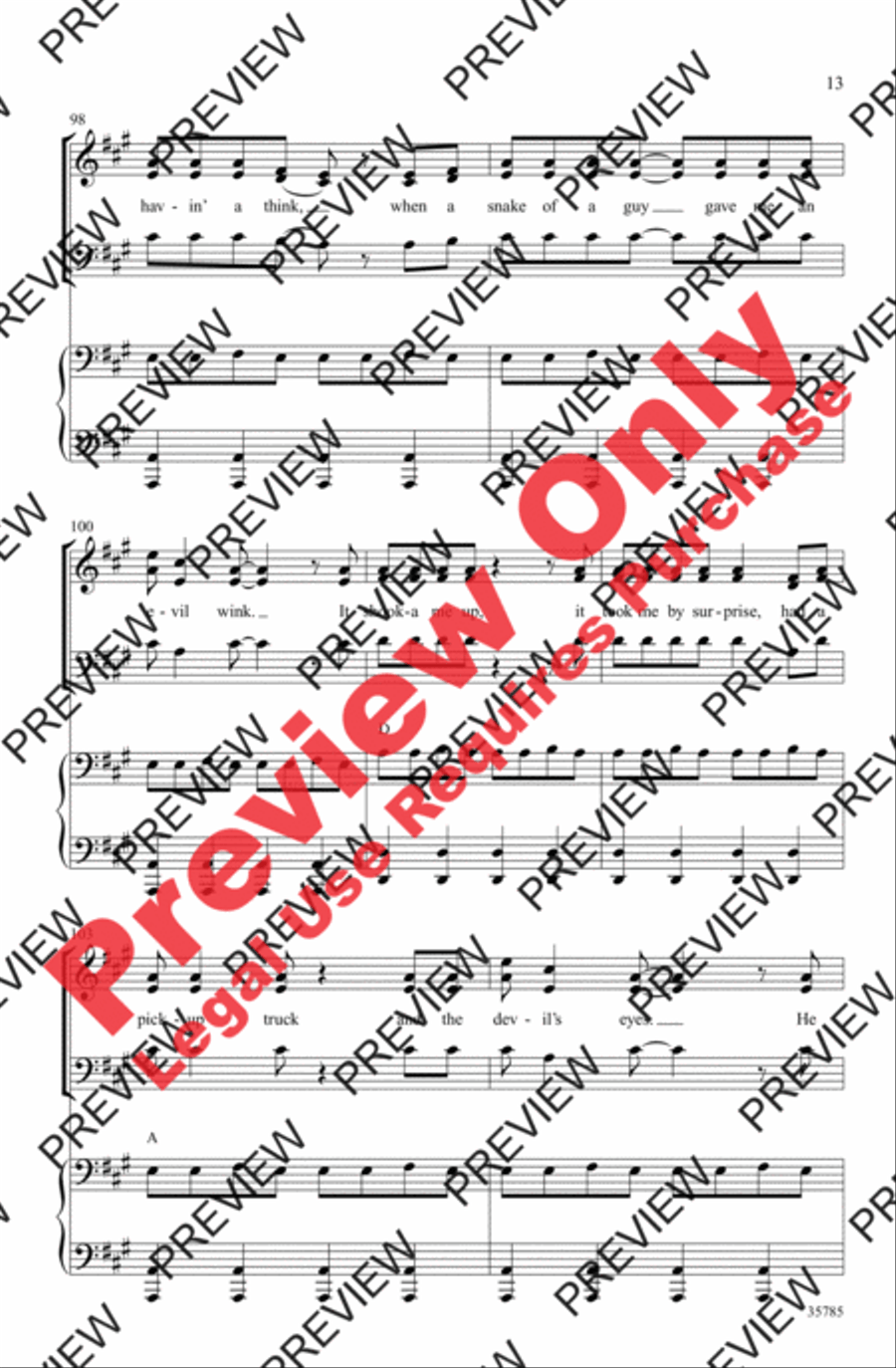 The Time Warp (from The Rocky Horror Picture Show) 3-Part scores gallery preview page 13