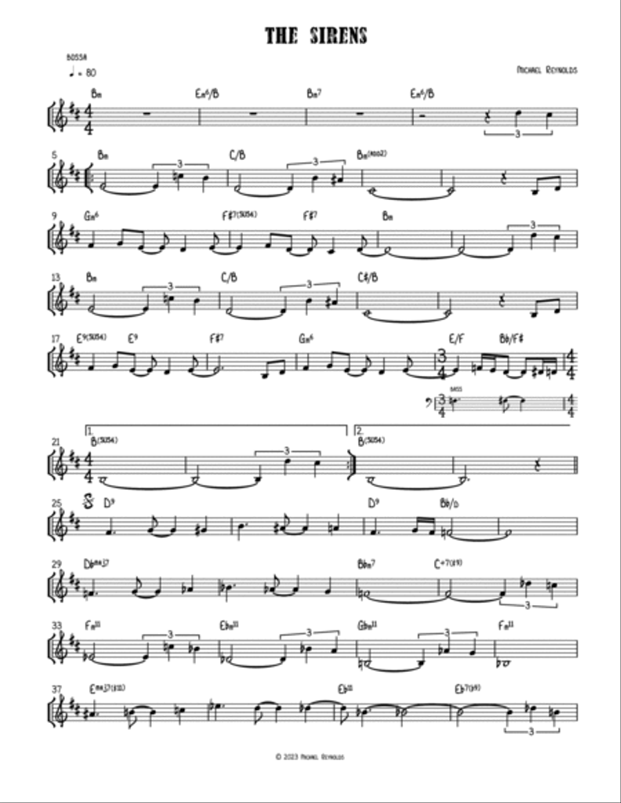 The Sirens Piano scores gallery preview page 2