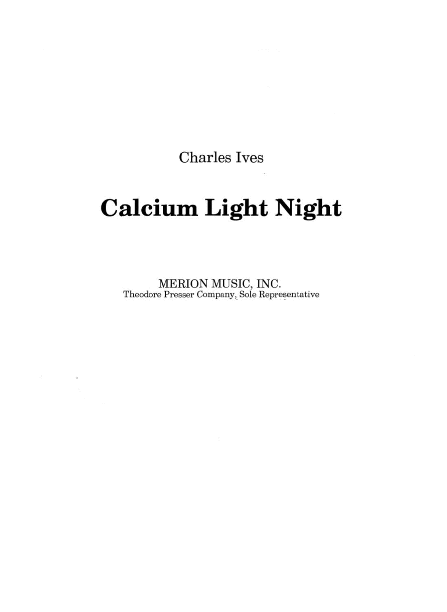 Calcium Light Night Calcium Light Night Concert Band scores gallery preview page 1