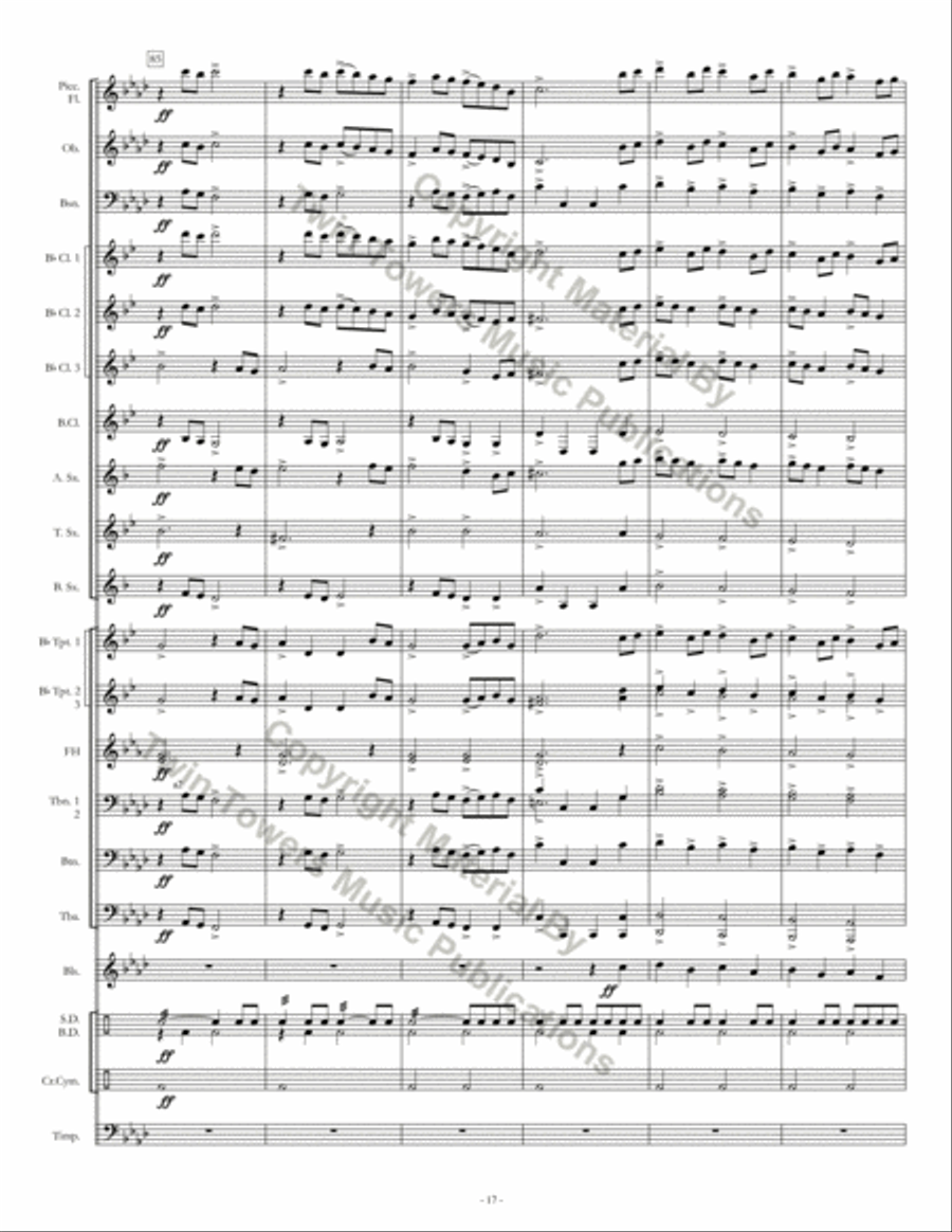 Fort Valley March Concert Band scores gallery preview page 18