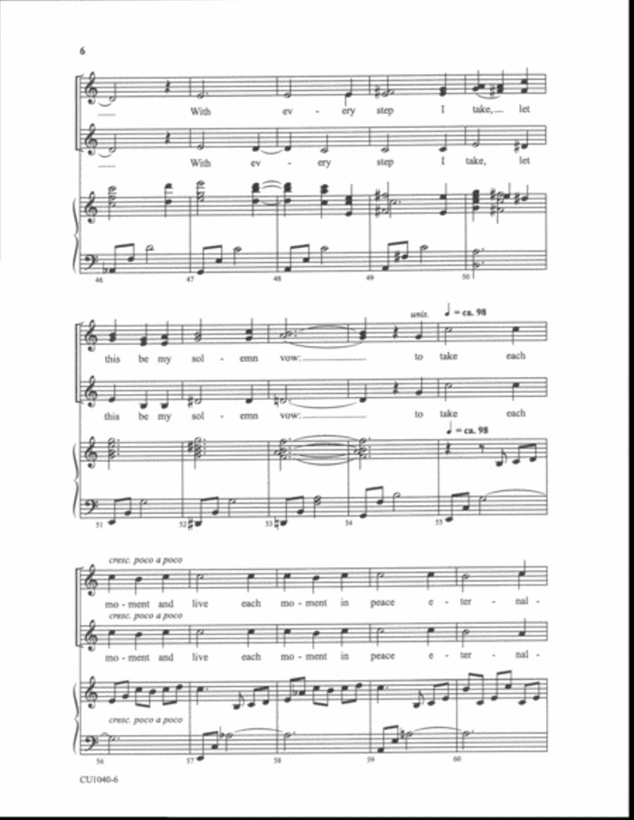 Let There Be Peace on Earth - SSAA SSAA scores gallery preview page 5