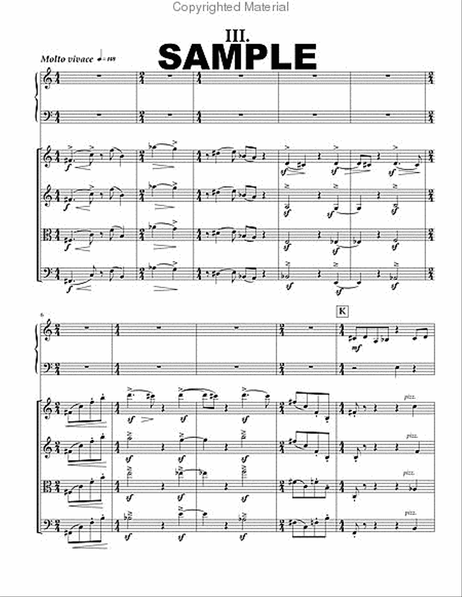 of lost dreams and chocolate String Quartet scores gallery preview page 5
