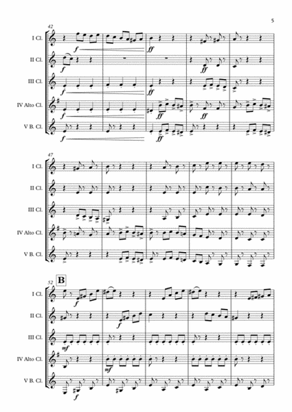 "Fandango" (Amadeo Vives) Clarinet Choir arr. Adrian Wagner image number null