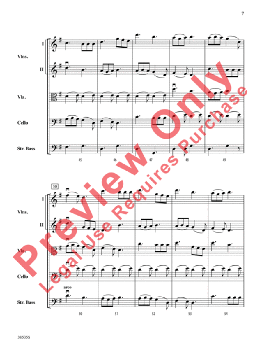 A Wisconsin Tableau String Orchestra scores gallery preview page 8