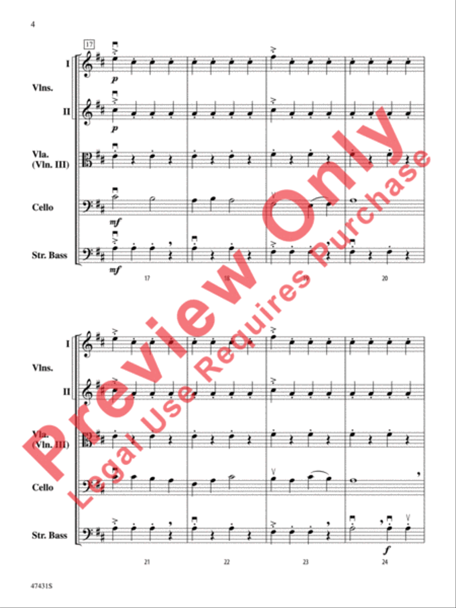 Sunchasers String Orchestra scores gallery preview page 5