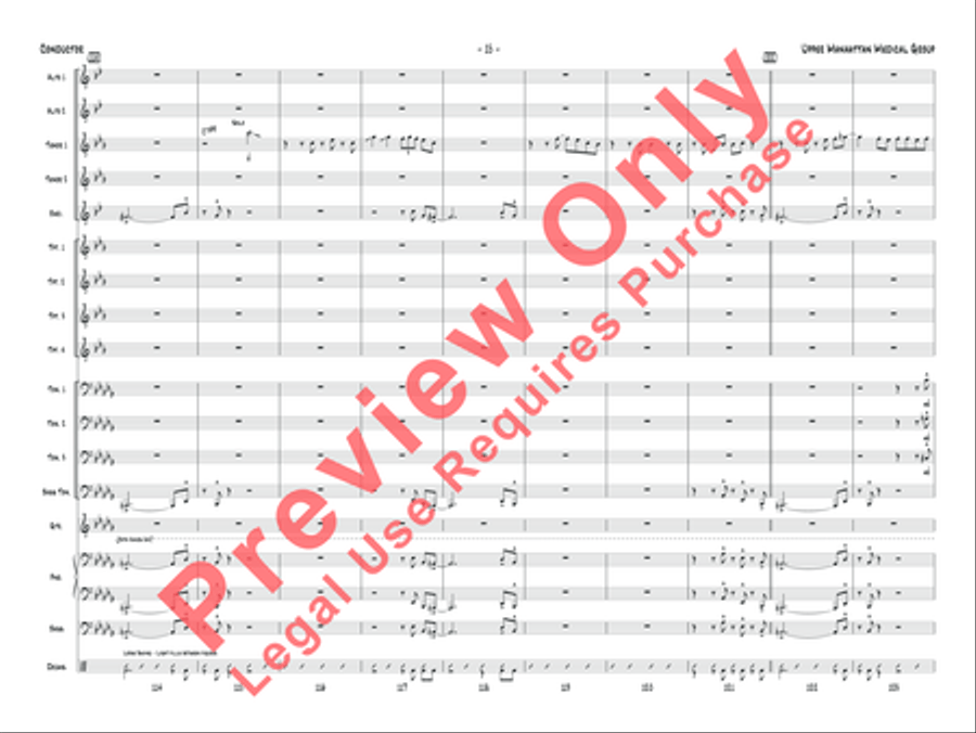 Upper Manhattan Medical Group Jazz Ensemble scores gallery preview page 16