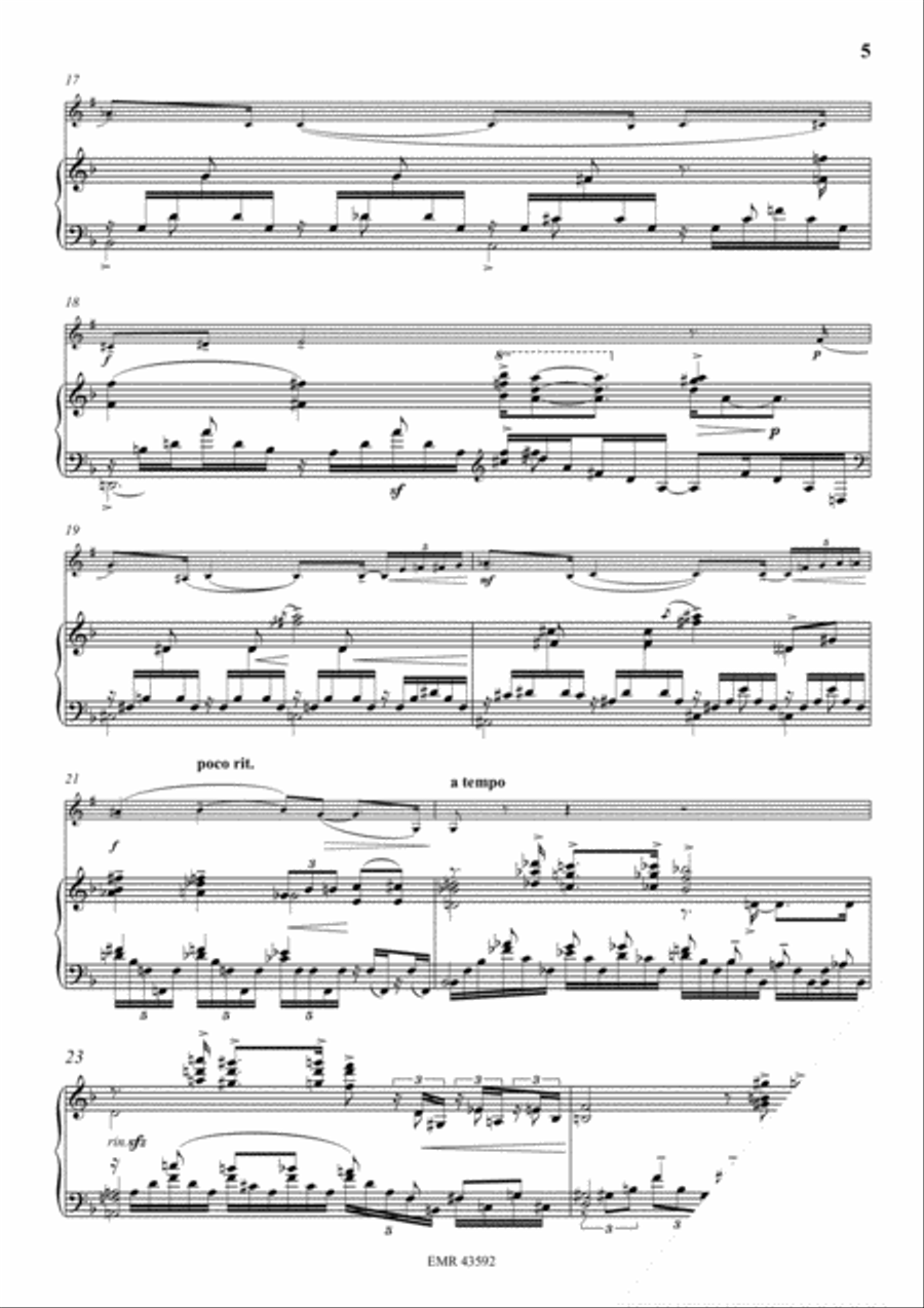 Praludium No. 1 Bass Clarinet scores gallery preview page 5