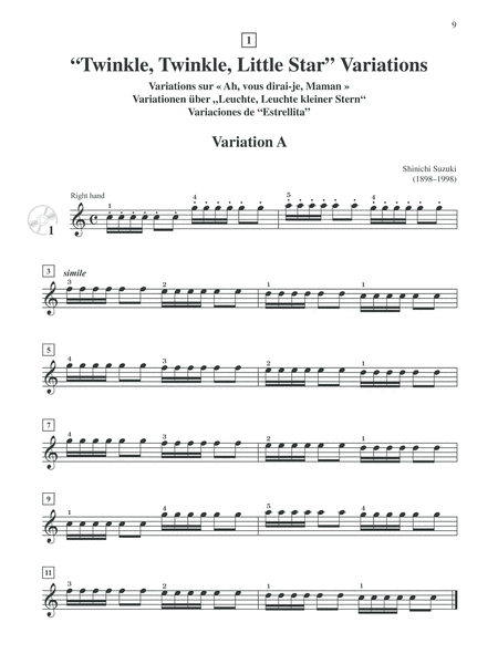 Suzuki Piano School, Volume 1 image number null