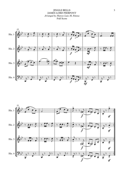 Christmas Song Collection (for Horn in F Quartet) - BOOK ONE image number null