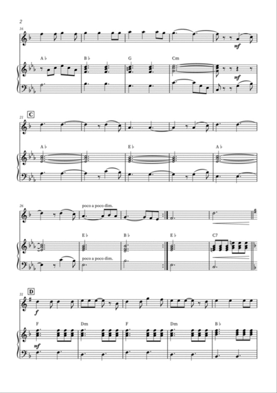 Hallelujah Soprano Saxophone scores gallery preview page 2