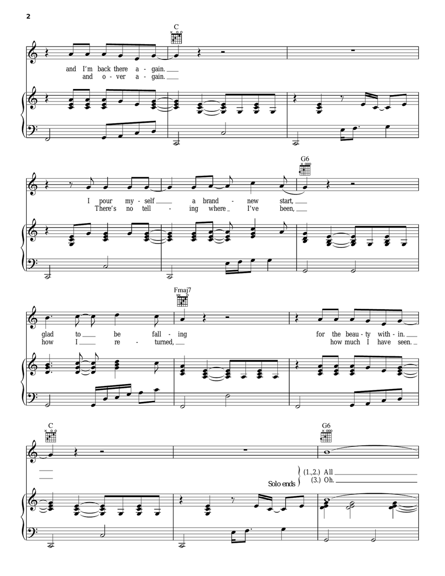 All The King's Horses Piano, Vocal, Guitar scores gallery preview page 2