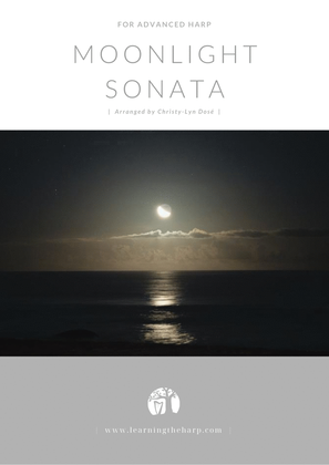 Book cover for Moonlight Sonata - Advanced for Harp