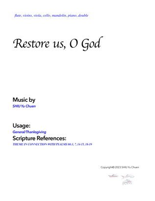 Restore us, O God