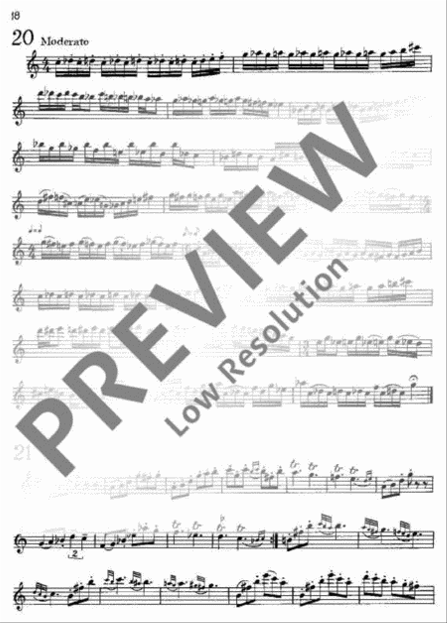 Modern Exercises for Treble Recorder Alto Recorder scores gallery preview page 19