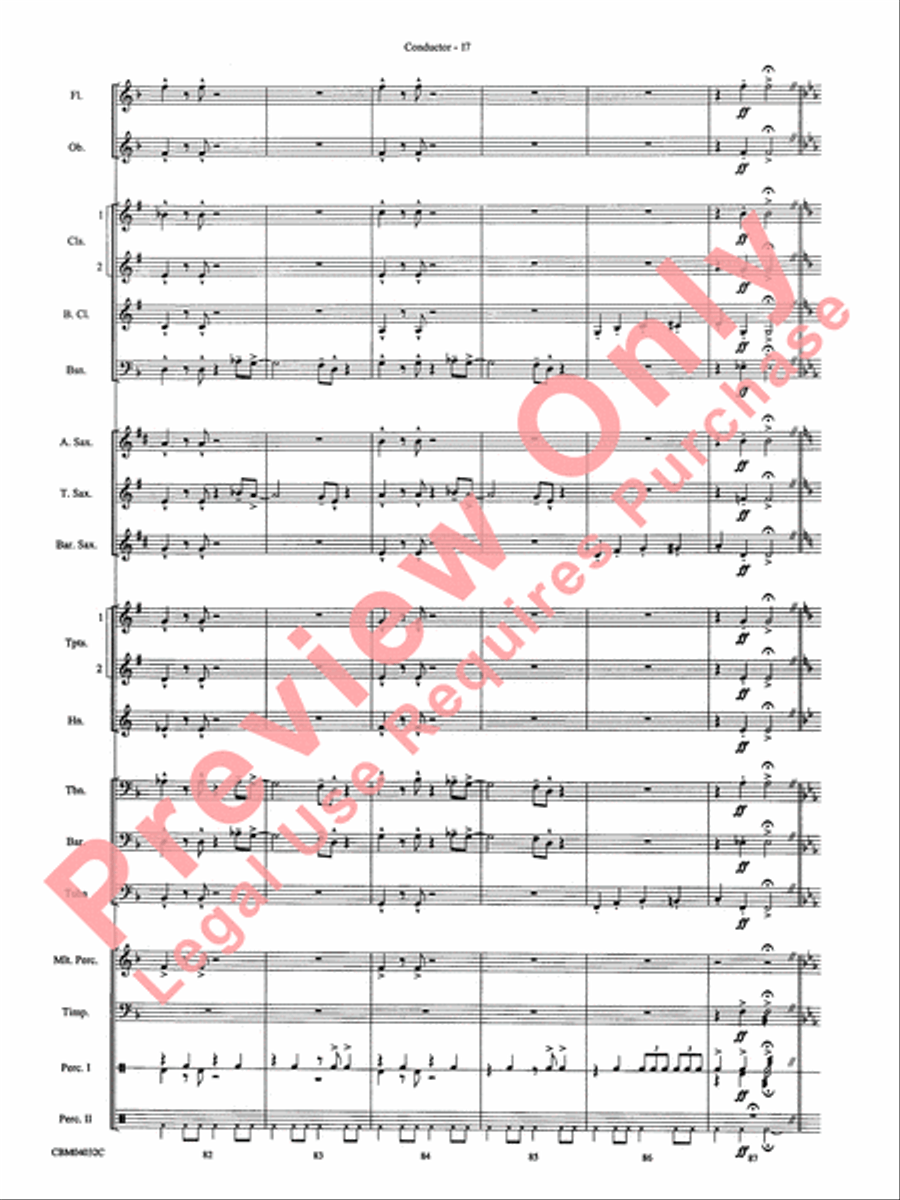 The Polar Express, Selections from Concert Band scores gallery preview page 19