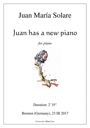 Book cover for Juan has a new piano