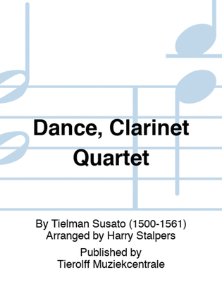 Book cover for Dance, Clarinet Quartet