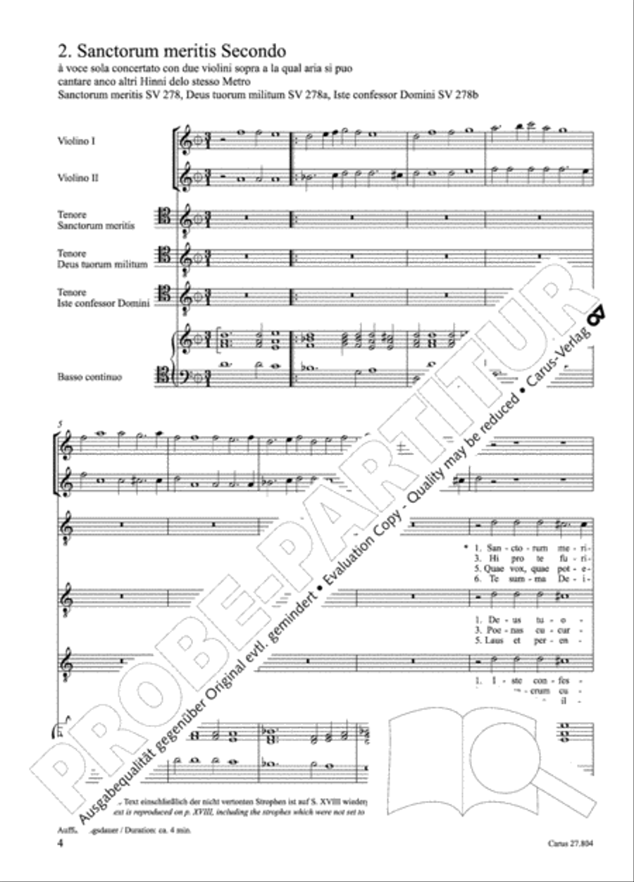 Hinni, Salve Regina, Motetti Score scores gallery preview page 29