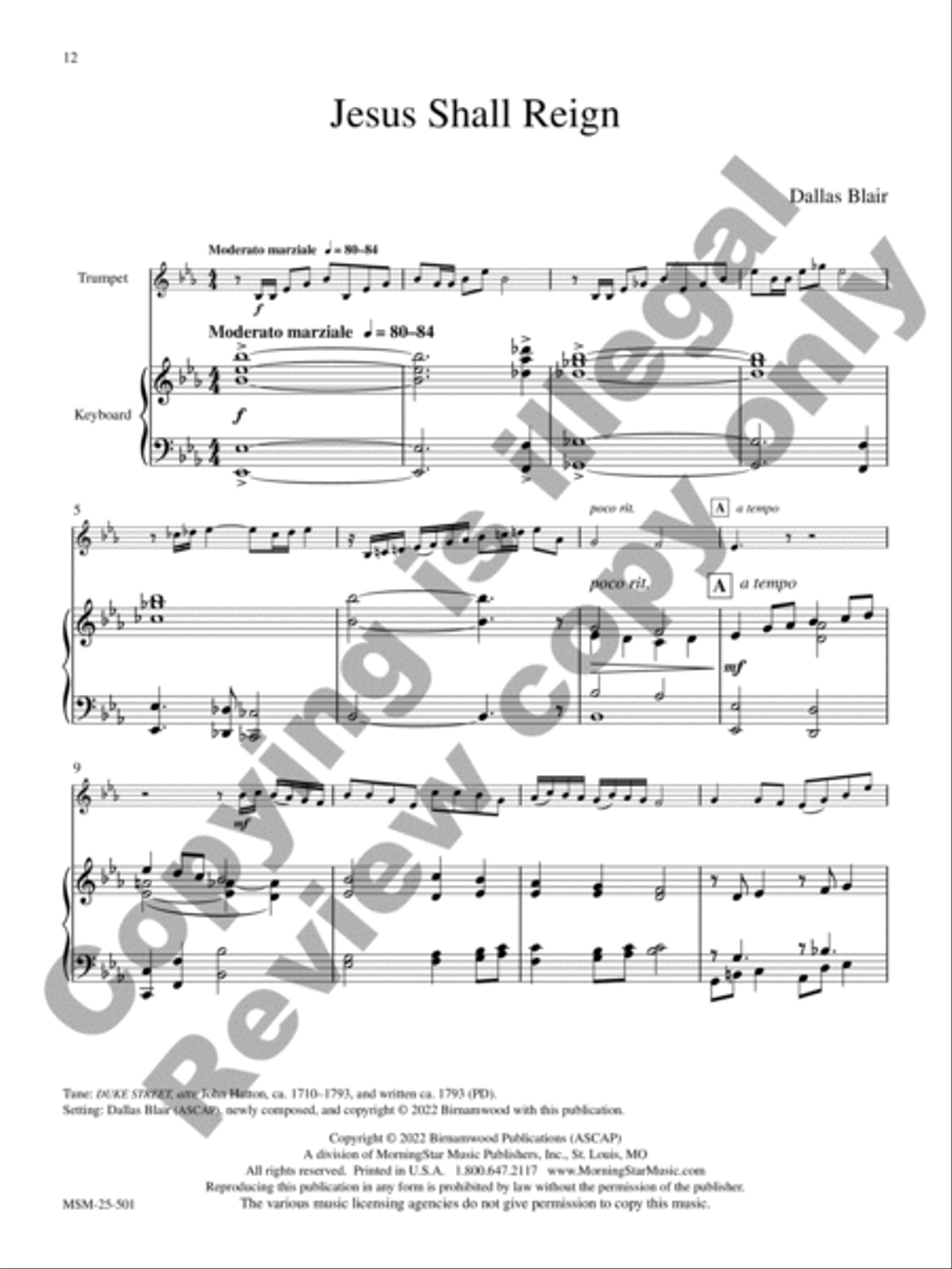 When Morning Gilds the Skies Trumpet scores gallery preview page 7