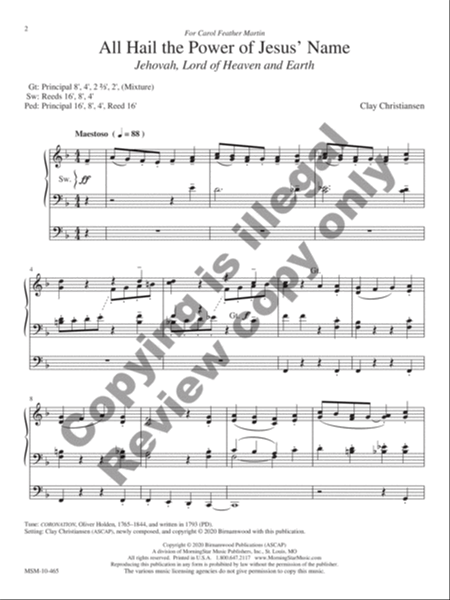 Arise and Shine Arise and Shine Organ scores gallery preview page 3