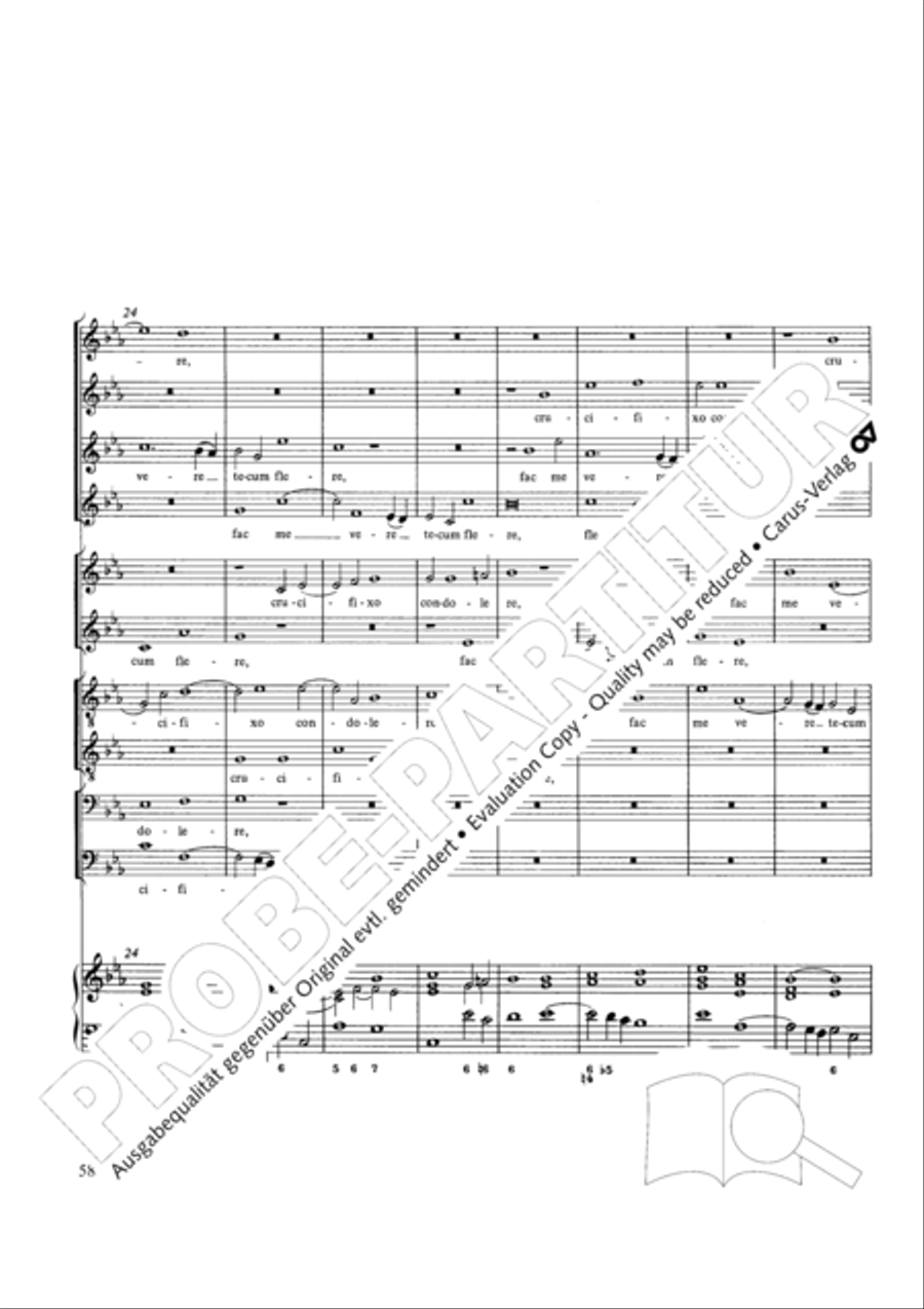 Stabat mater Choir scores gallery preview page 58