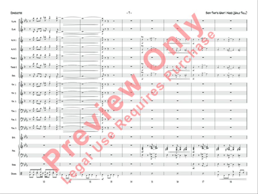 Baby That's What I Need (Walk Tall) Jazz Ensemble scores gallery preview page 8