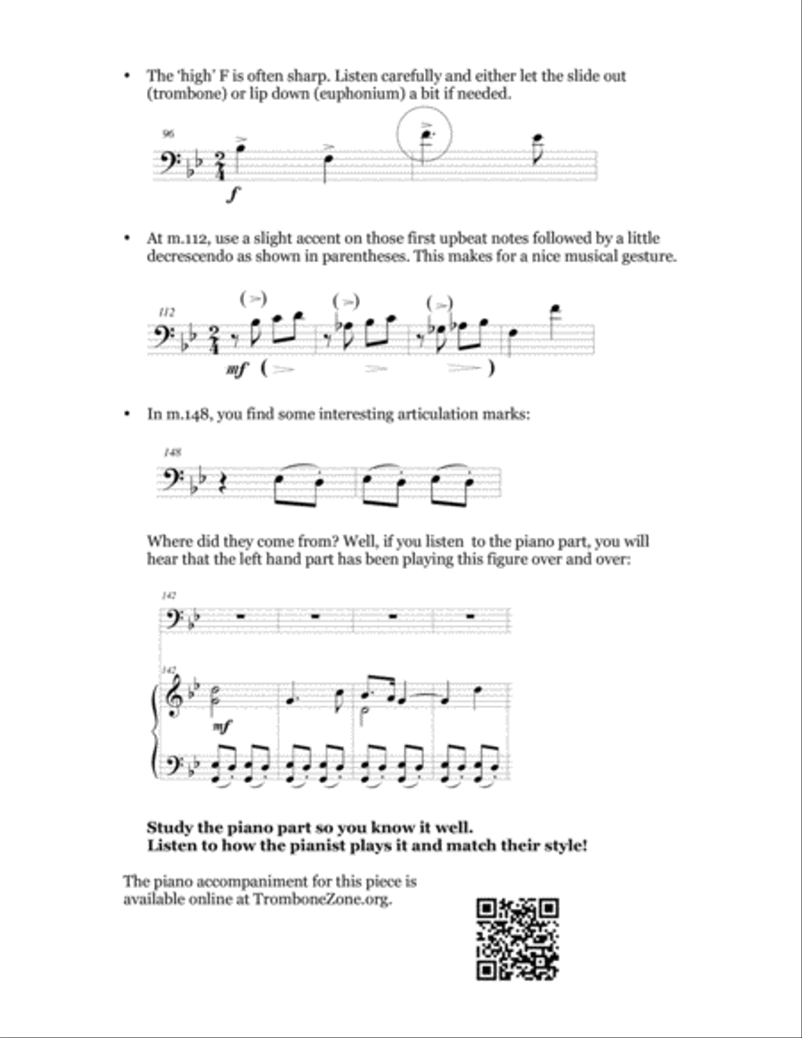 Concert Piece #8: Mysterioso – Giocoso Trombone Solo scores gallery preview page 4