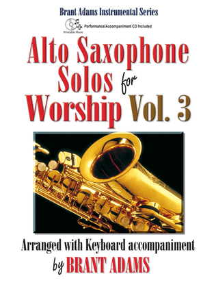 Book cover for Alto Saxophone Solos for Worship Vol. 3