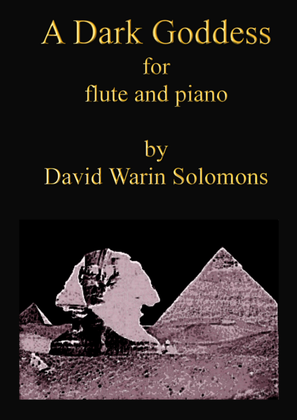 Book cover for A Dark Goddess for flute and piano