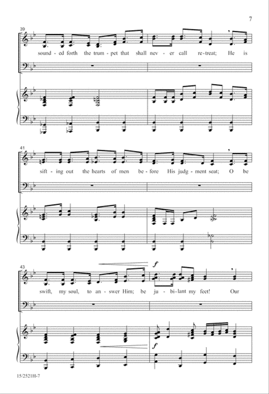 Battle Hymn of the Republic 4-Part scores gallery preview page 8
