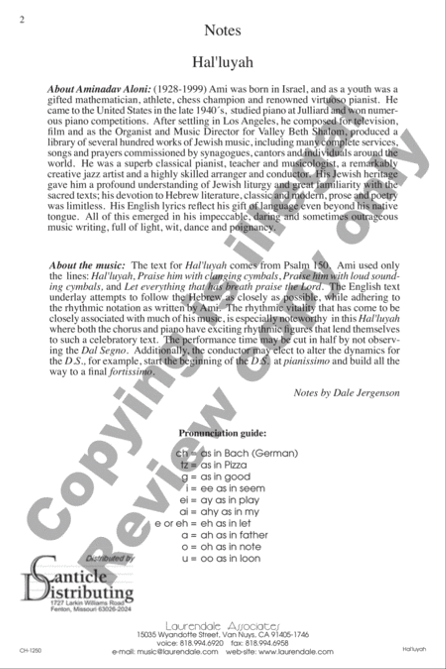 Hal'luya 4-Part scores gallery preview page 2