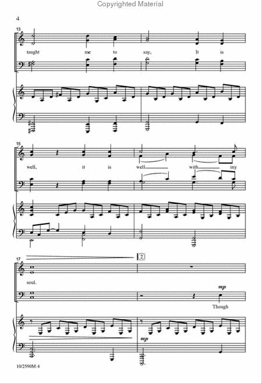 It Is Well with My Soul Divisi scores gallery preview page 4