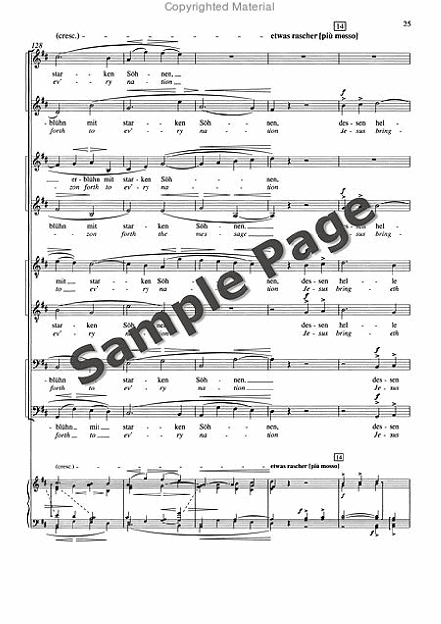 Friede auf Erden, Op. 13 Divisi scores gallery preview page 26