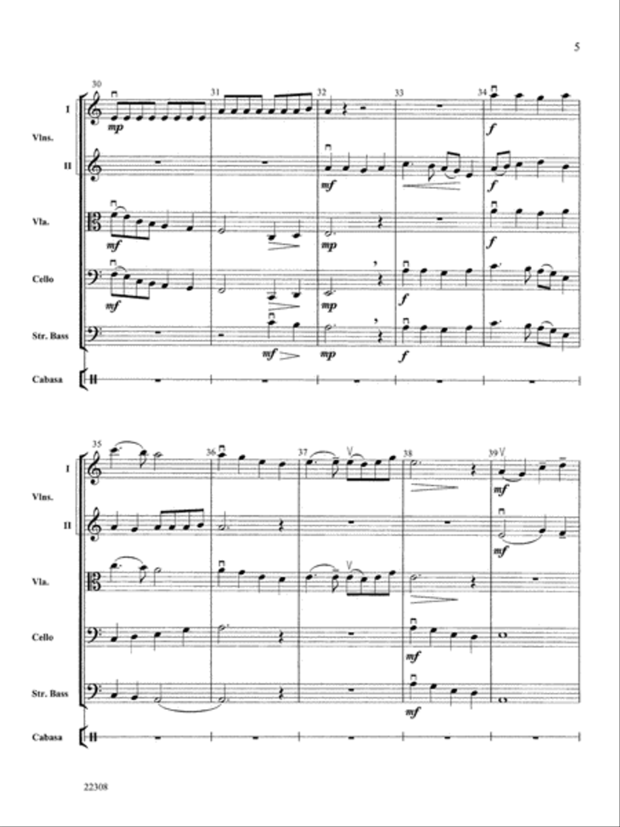 Peasant Dance: Score String Orchestra scores gallery preview page 5