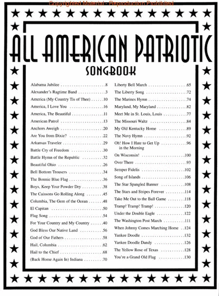 All-American Patriotic Songbook – 2nd Edition