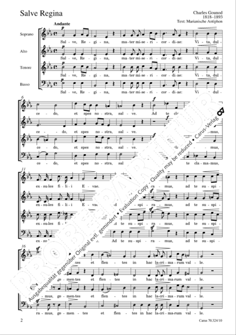 Gounod: Four settings Score scores gallery preview page 3