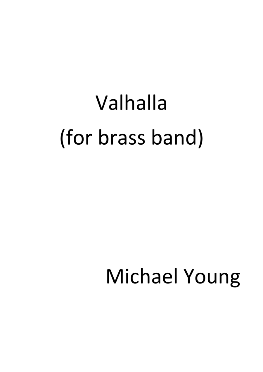 Book cover for Vahalla (Brass Band) - Score