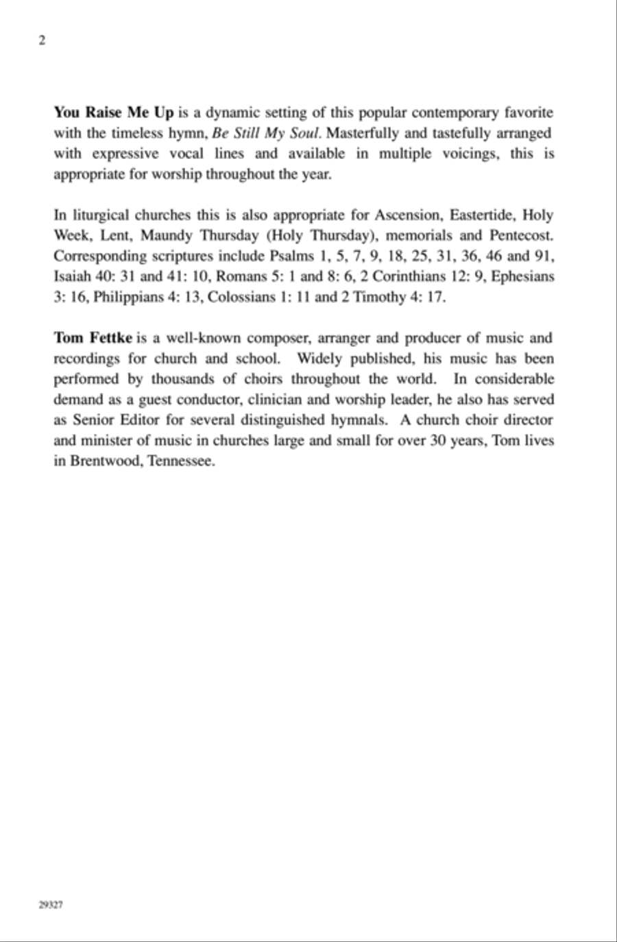 You Raise Me Up 3-Part scores gallery preview page 2