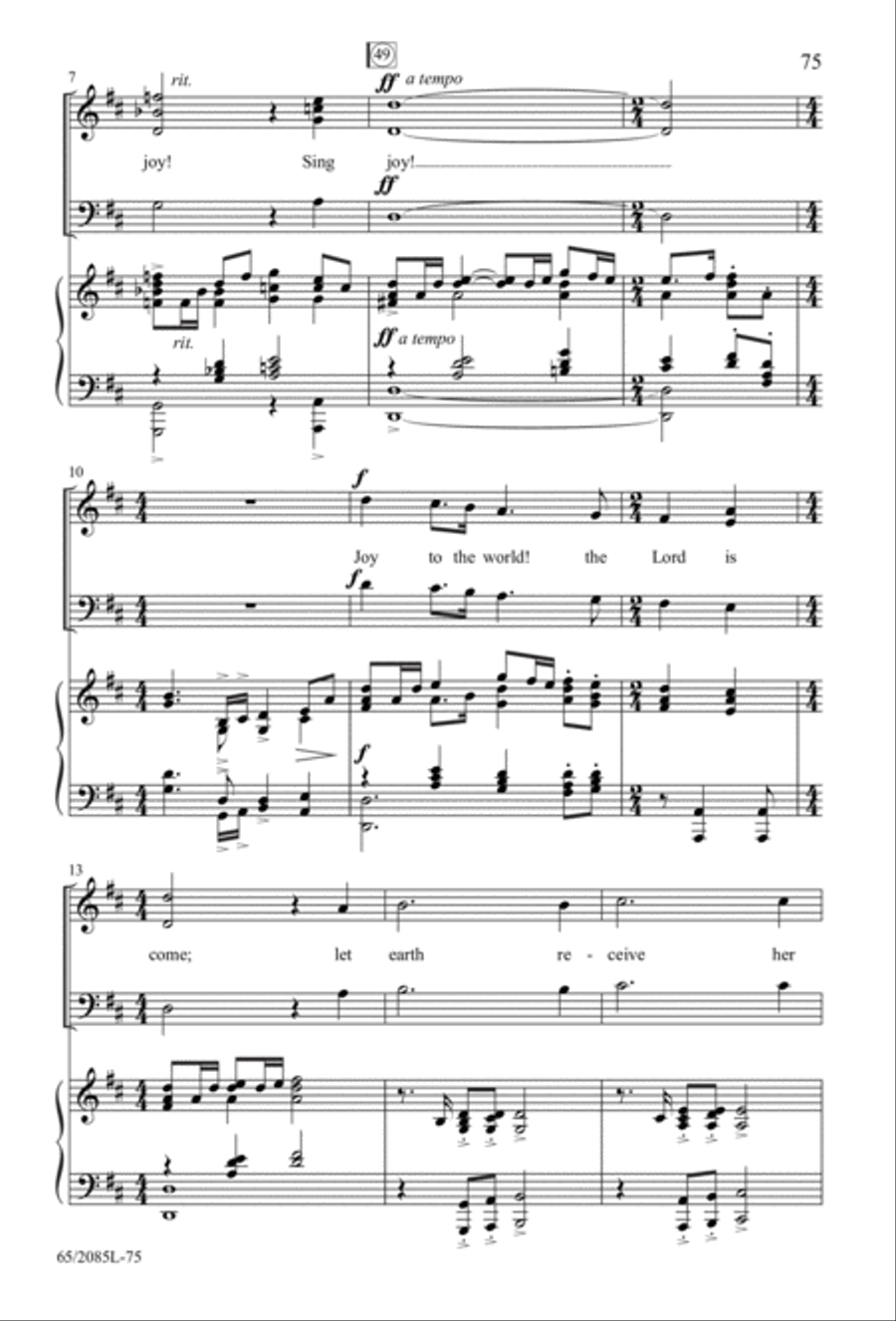 Sing Joy to All the World! 3-Part scores gallery preview page 18
