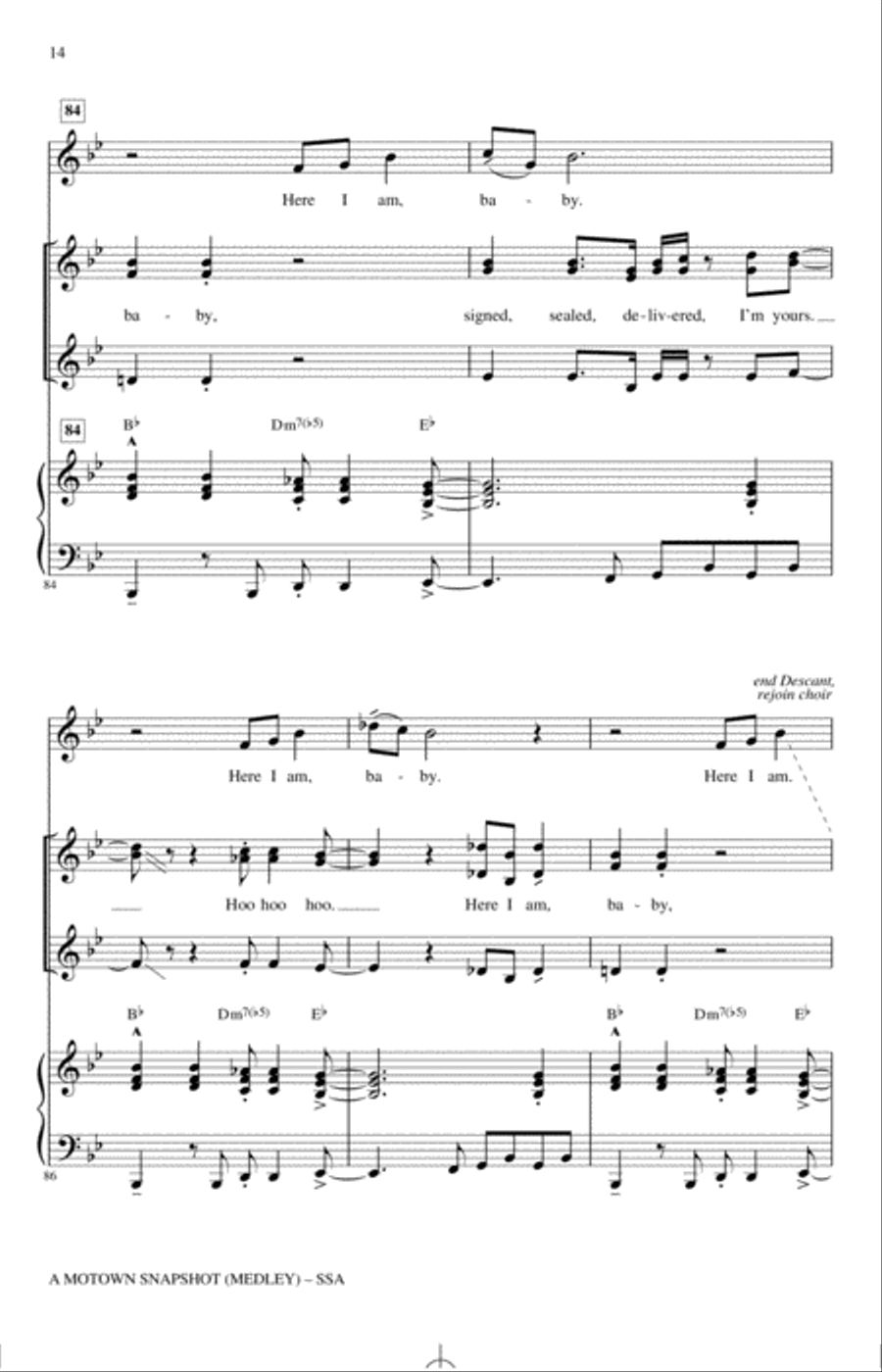 A Motown Snapshot (Medley) SSA scores gallery preview page 13