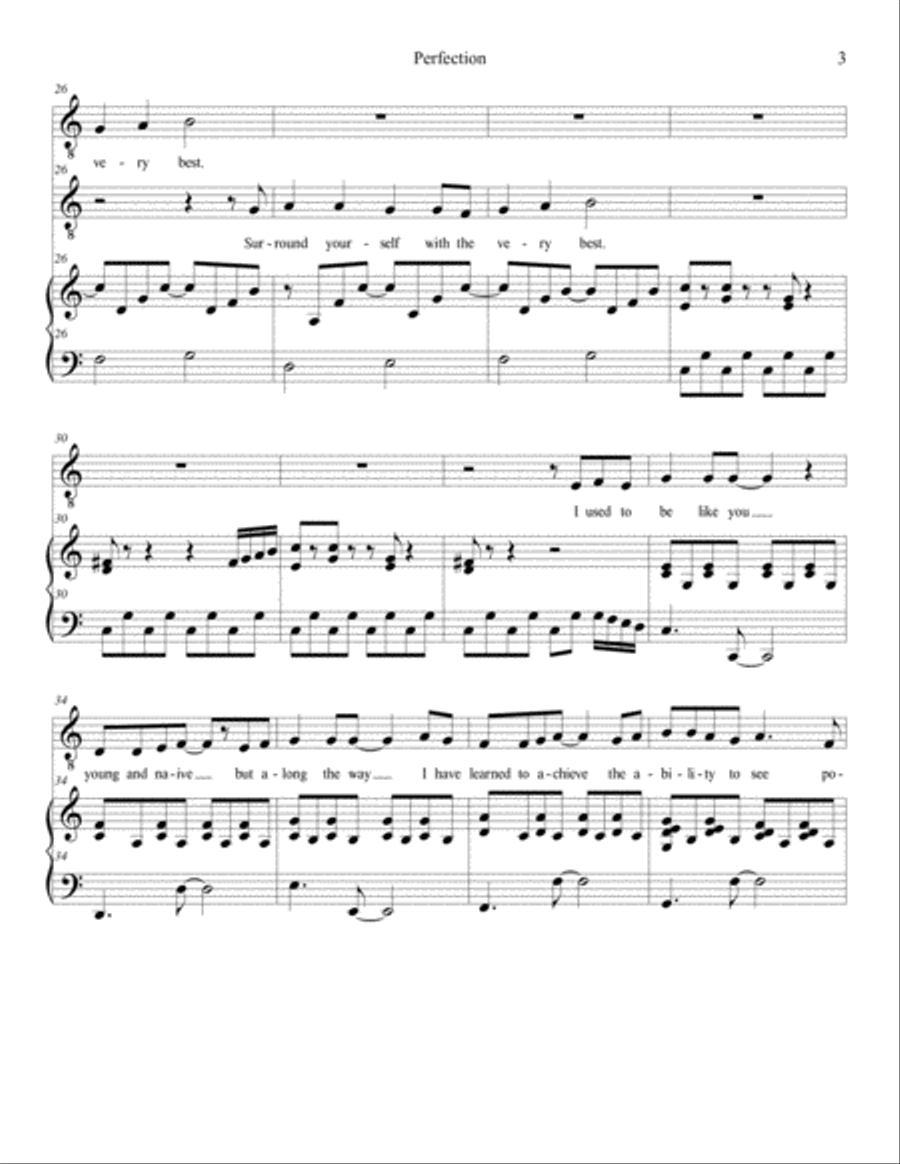 Perfection Voice Solo scores gallery preview page 3
