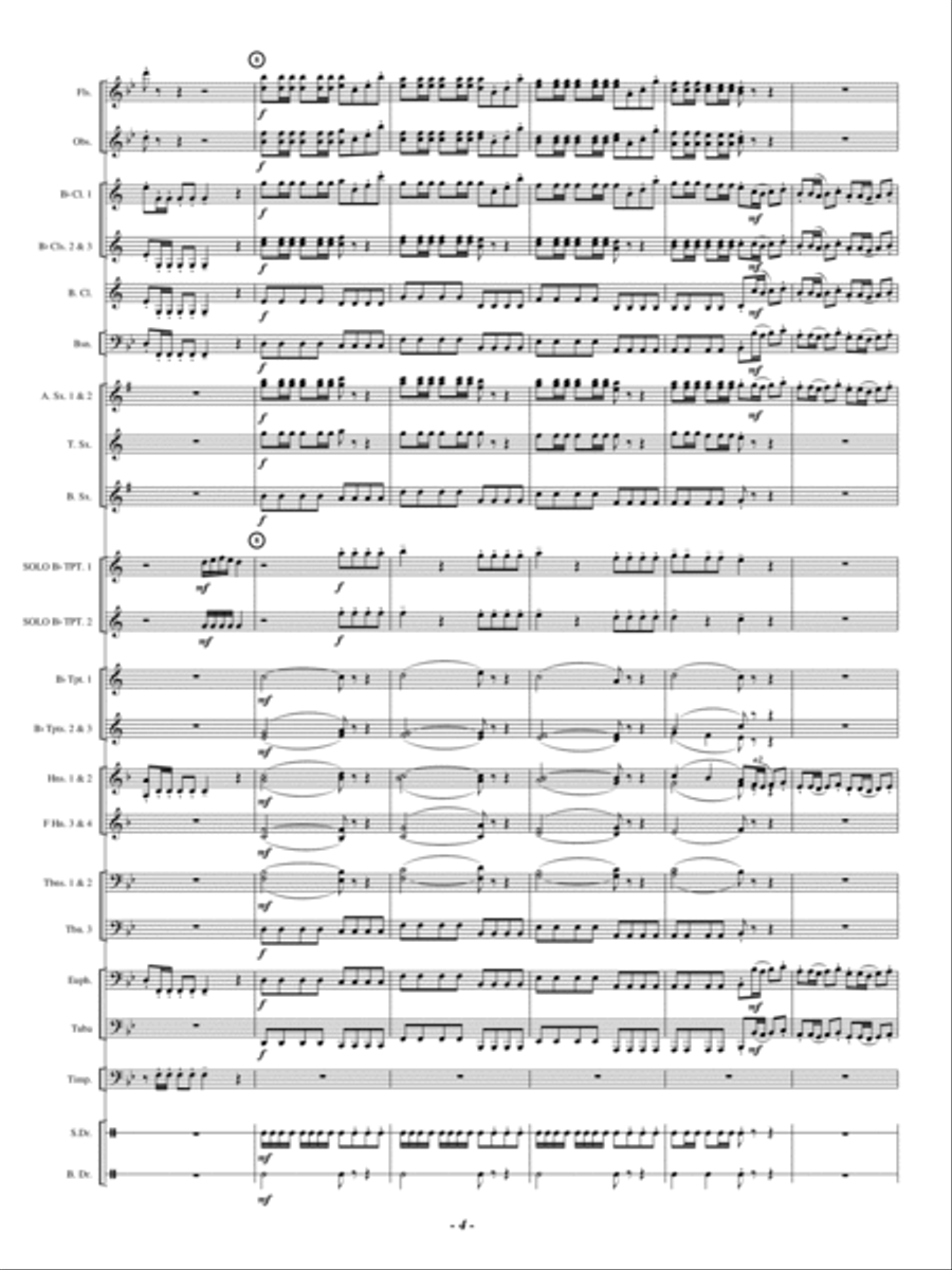 Double Concerto Double Concerto Concert Band scores gallery preview page 3