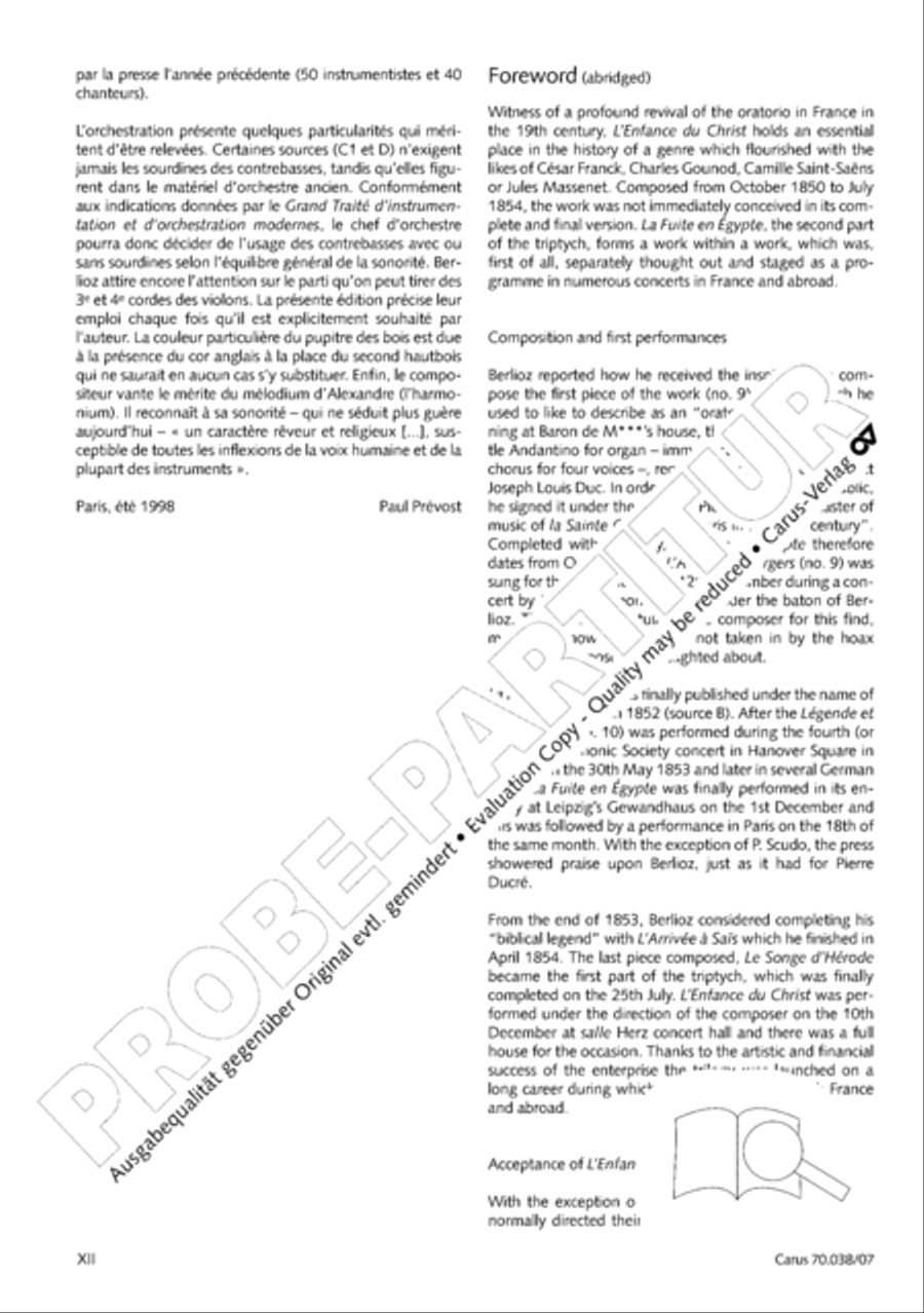 L'Enfance du Christ 4-Part scores gallery preview page 14