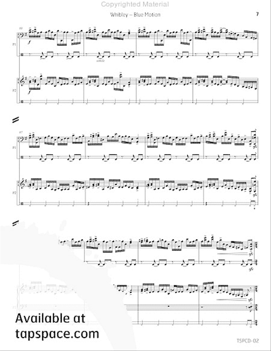 Blue Motion Double Bass scores gallery preview page 12