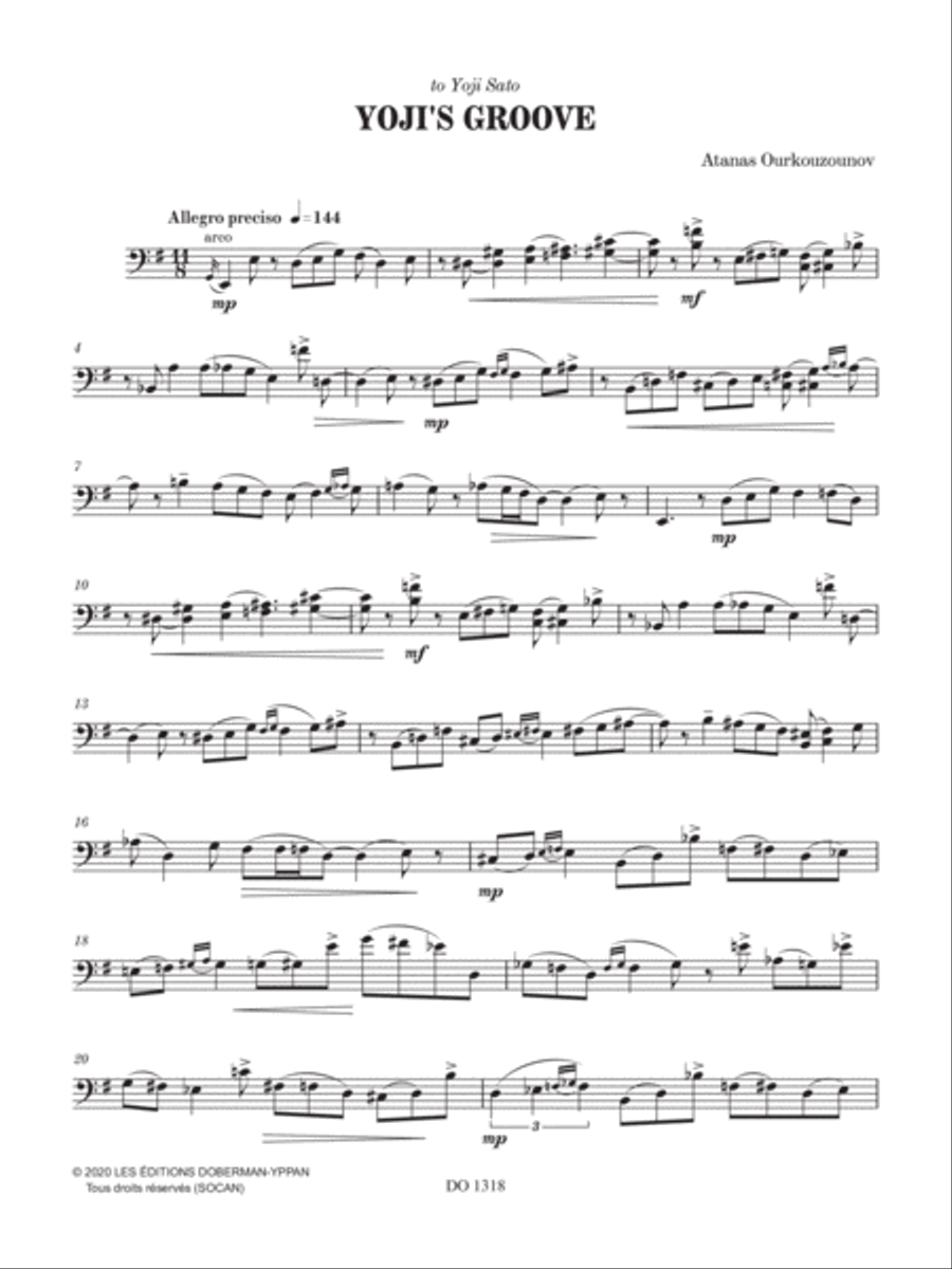 Yoji's Groove Double Bass scores gallery preview page 3