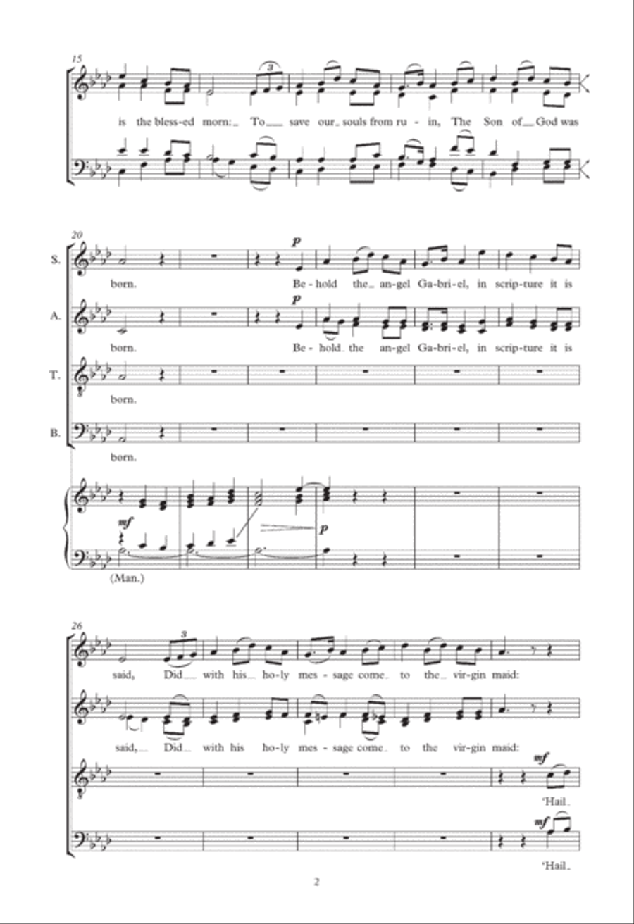 Hereford Carol (arr. Christopher Robinson) 4-Part scores gallery preview page 2