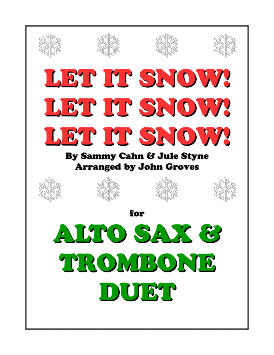 Let It Snow! Let It Snow! Let It Snow! Trombone Duet scores gallery preview page 1