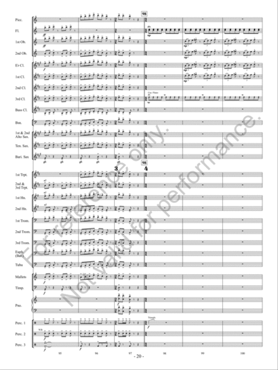 Downtown Scherzo Concert Band scores gallery preview page 21