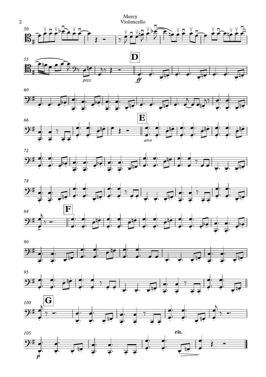 Mercy String Quartet scores gallery preview page 6