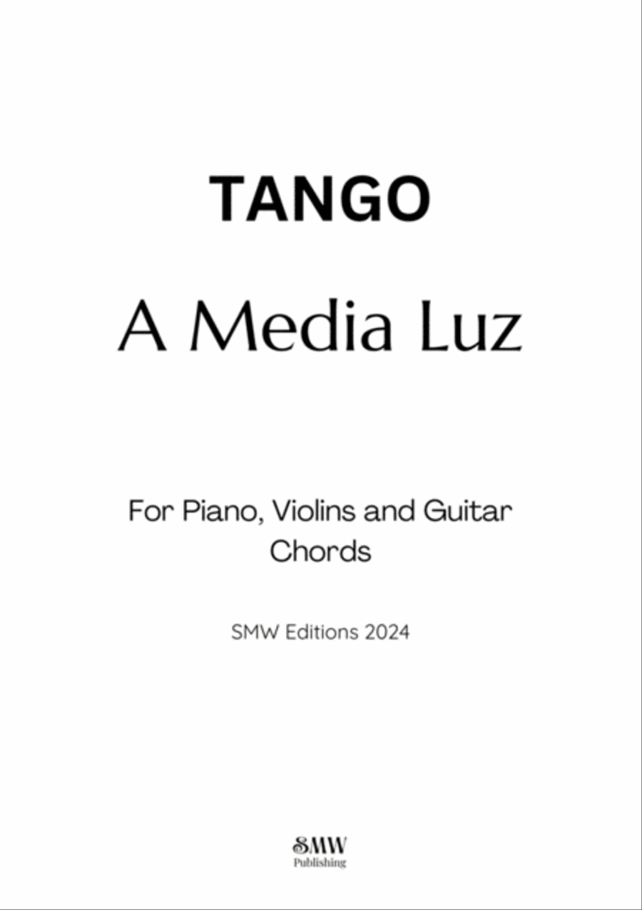 Tango A Media Luz Piano, Vocal, Guitar scores gallery preview page 2
